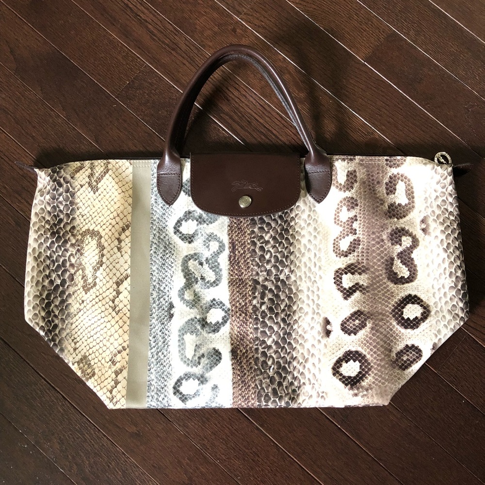 Long champ Le Pliage Tote Handbag - 12”x18”